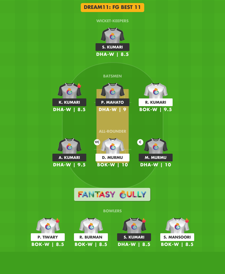 bok w vs dha w dream11 prediction