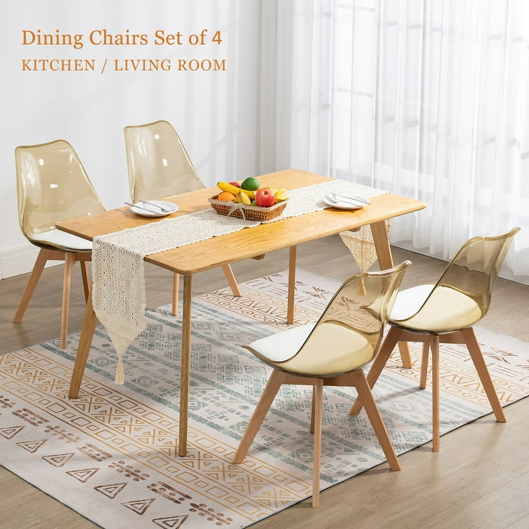 plastic dining chairs set of 4
