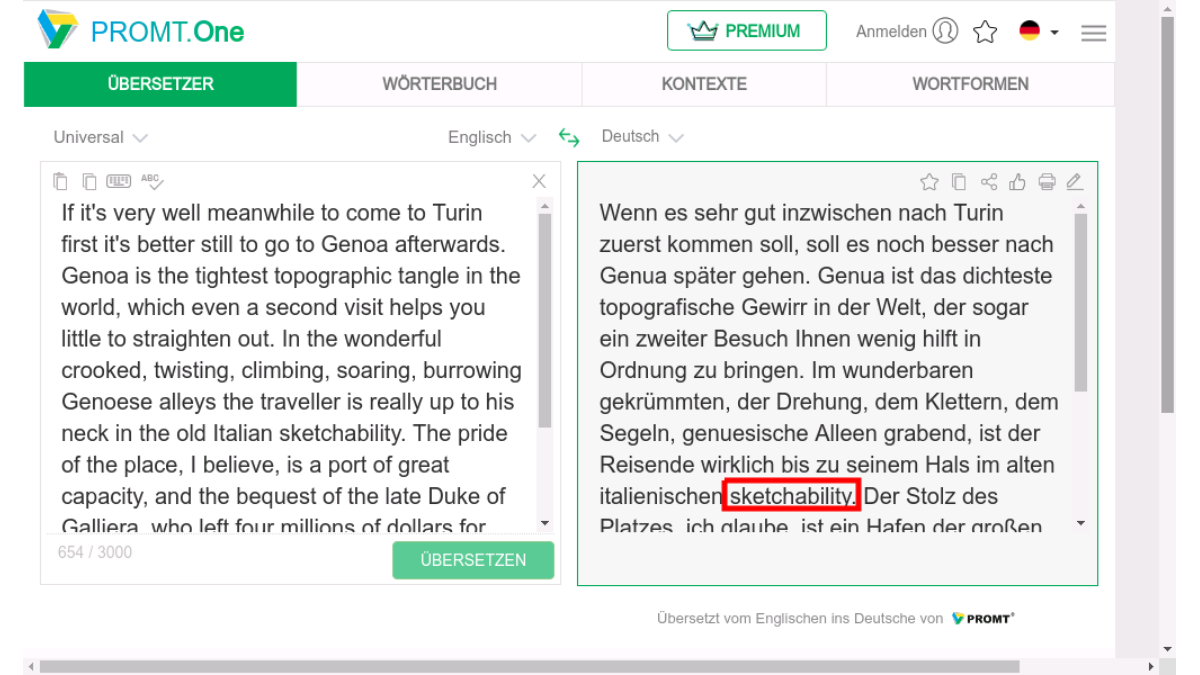 übersetzung deutsch englisch text