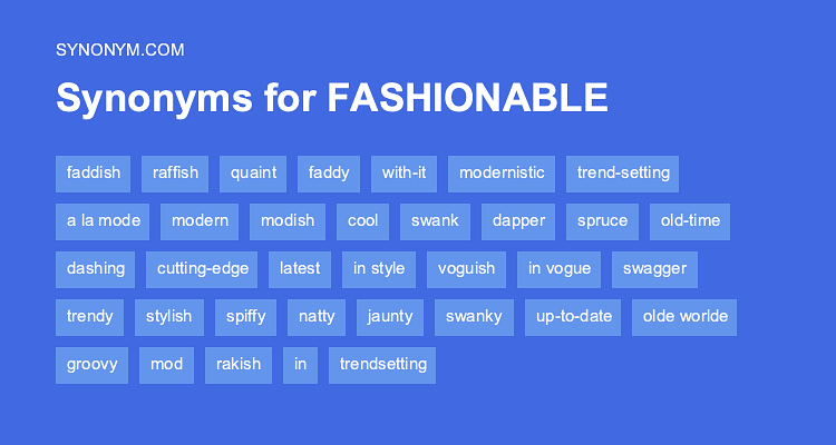 synonyms for fashion