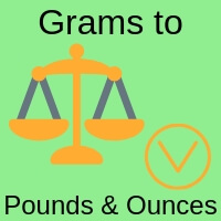 grams to pounds and ounces calculator