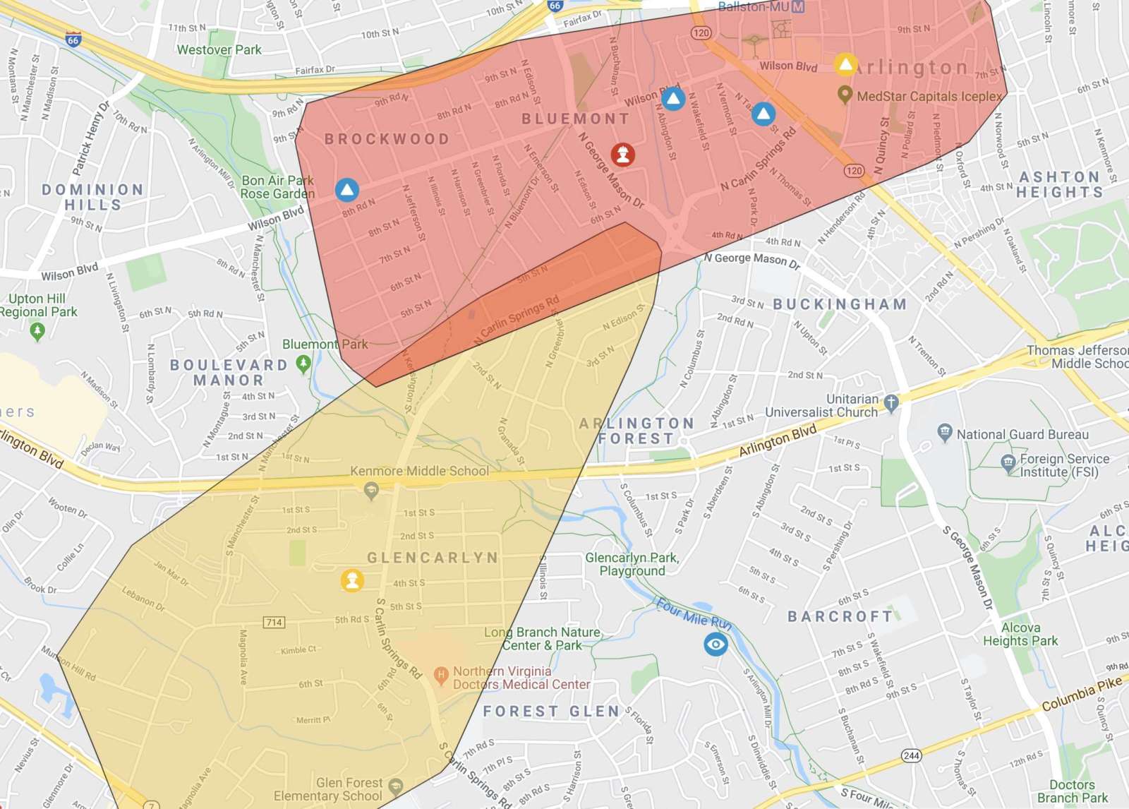 power outage in arlington va