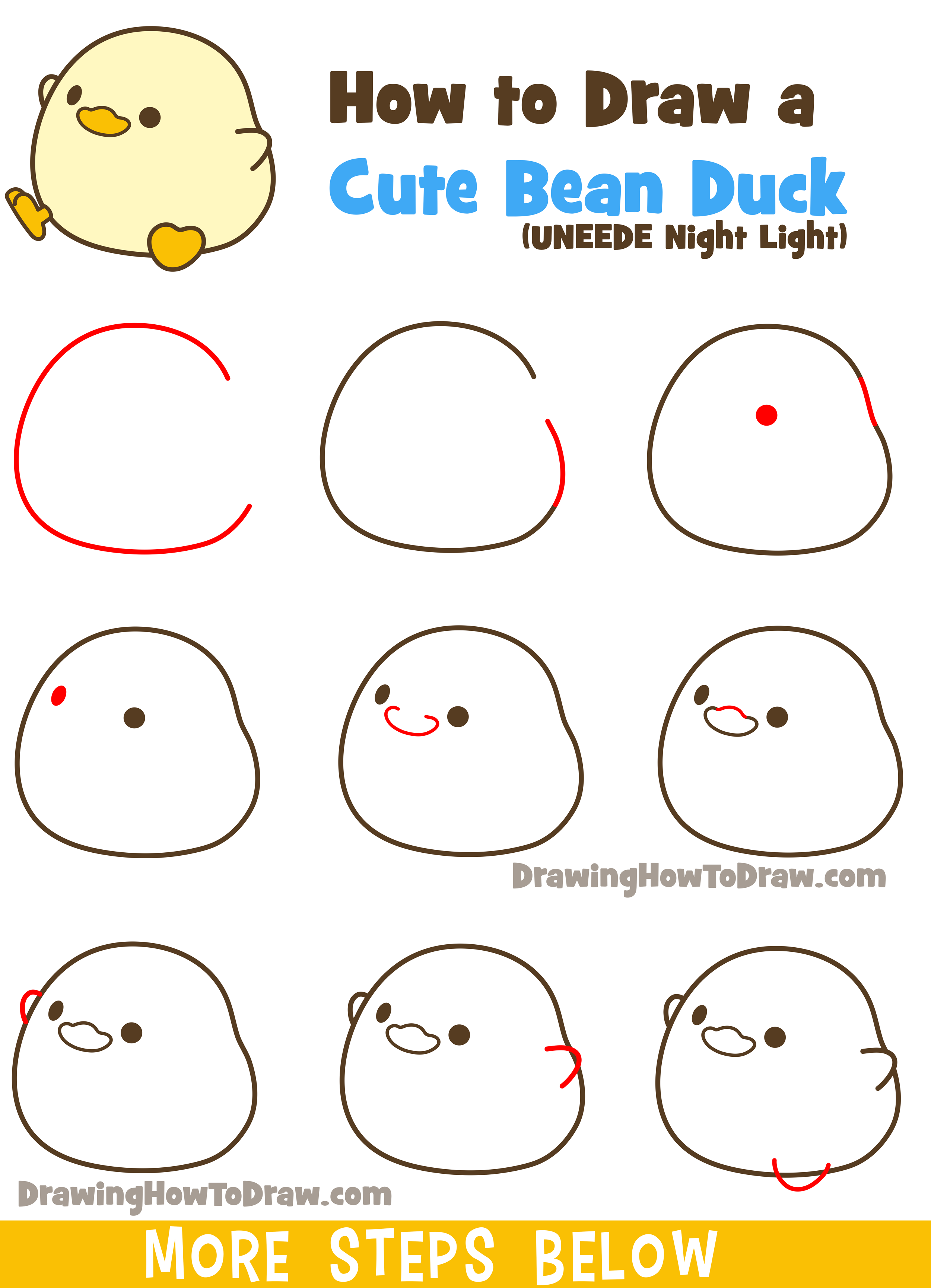 cute drawings steps