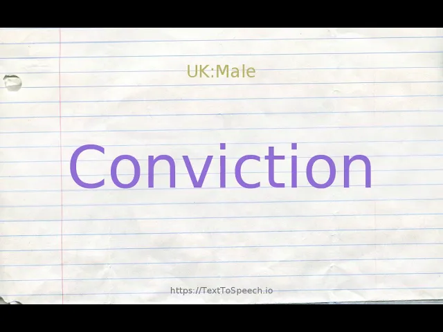 conviction synonym