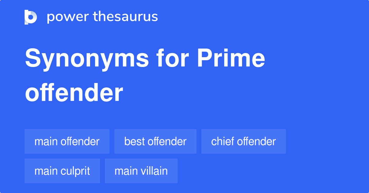 offender synonym