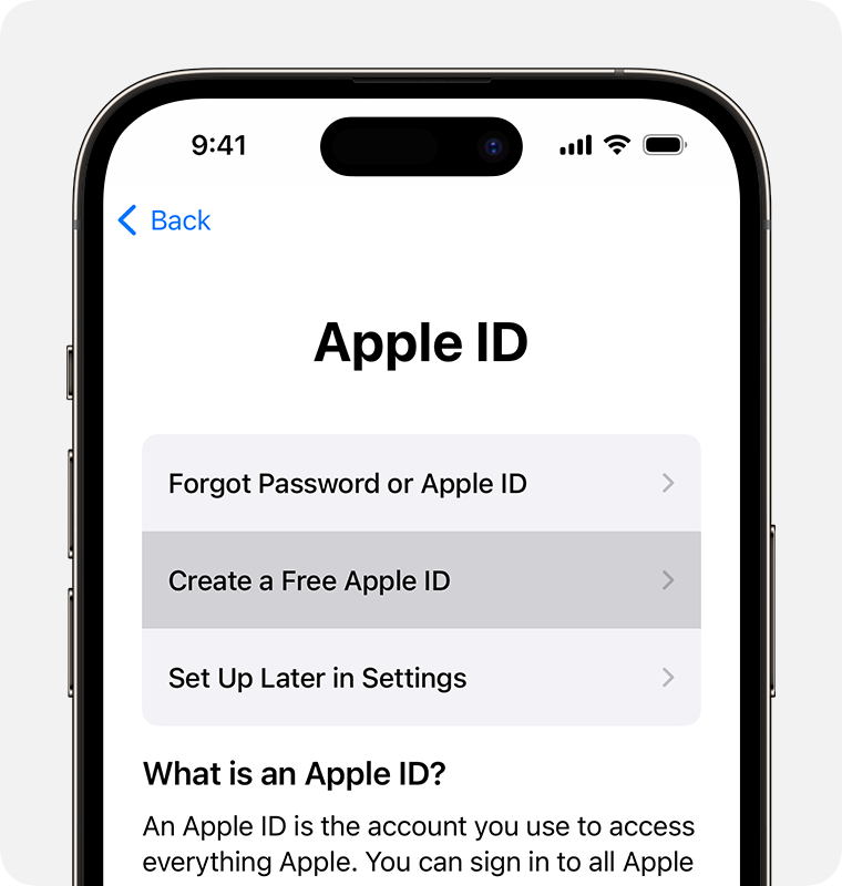 apple id password create