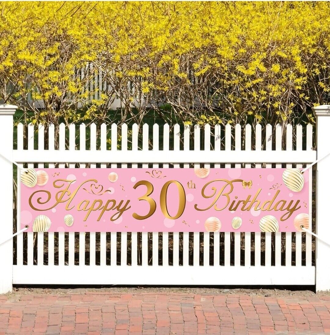 30th birthday banners for her