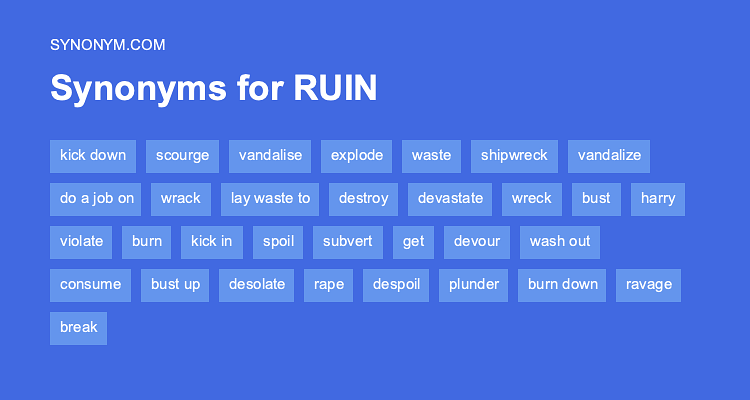 ruined synonyms