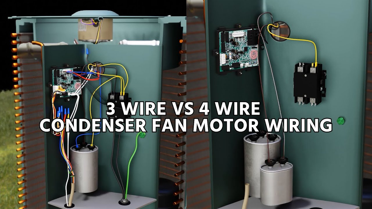 universal condenser fan motor wiring