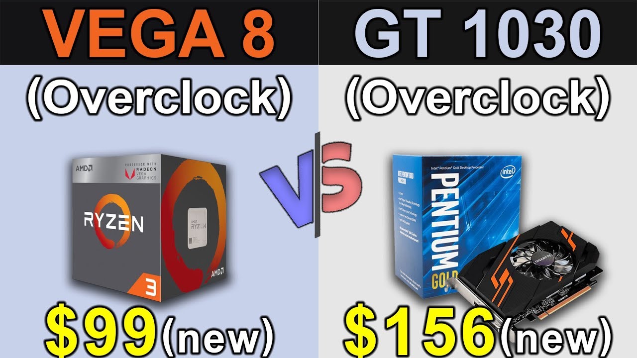 amd vega 8 vs gt 1030