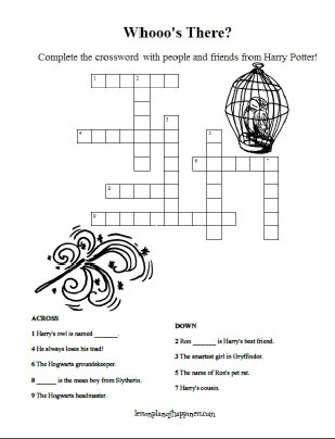 friend of harry and hermione crossword