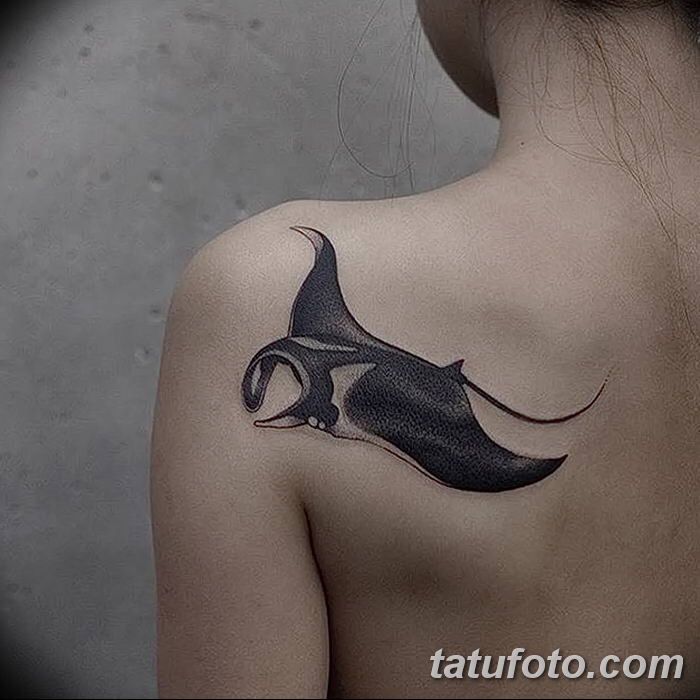 manta ray tattoo