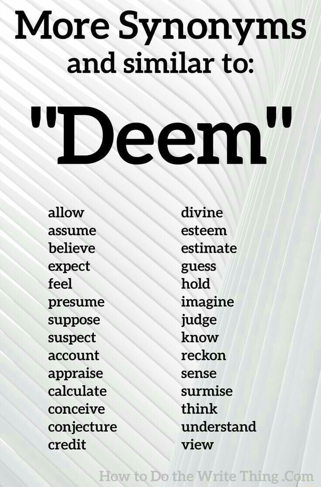 deems synonym