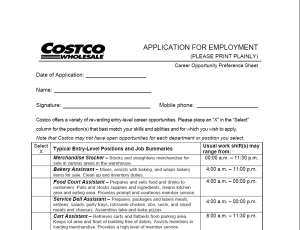 costco.ca career opportunities