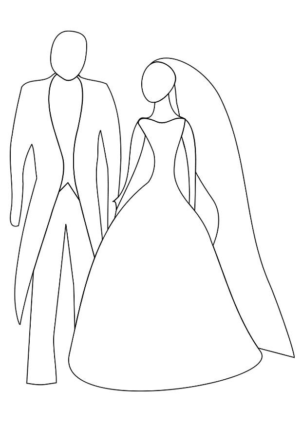 matrimonio dibujos para colorear