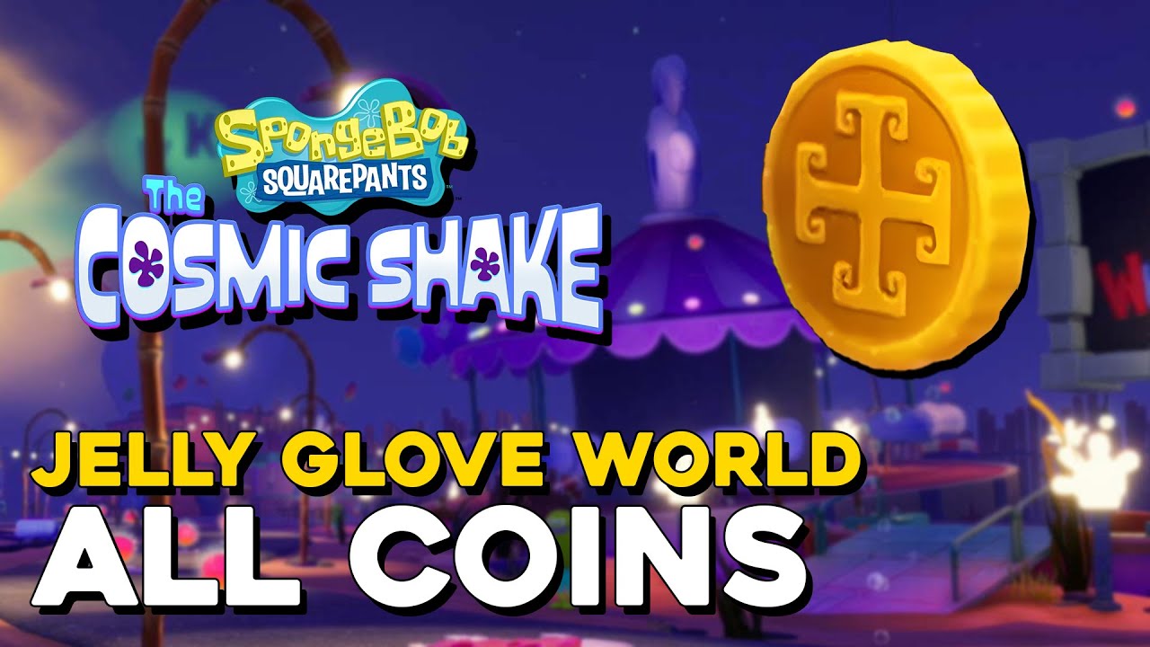 spongebob cosmic shake jelly glove world coins