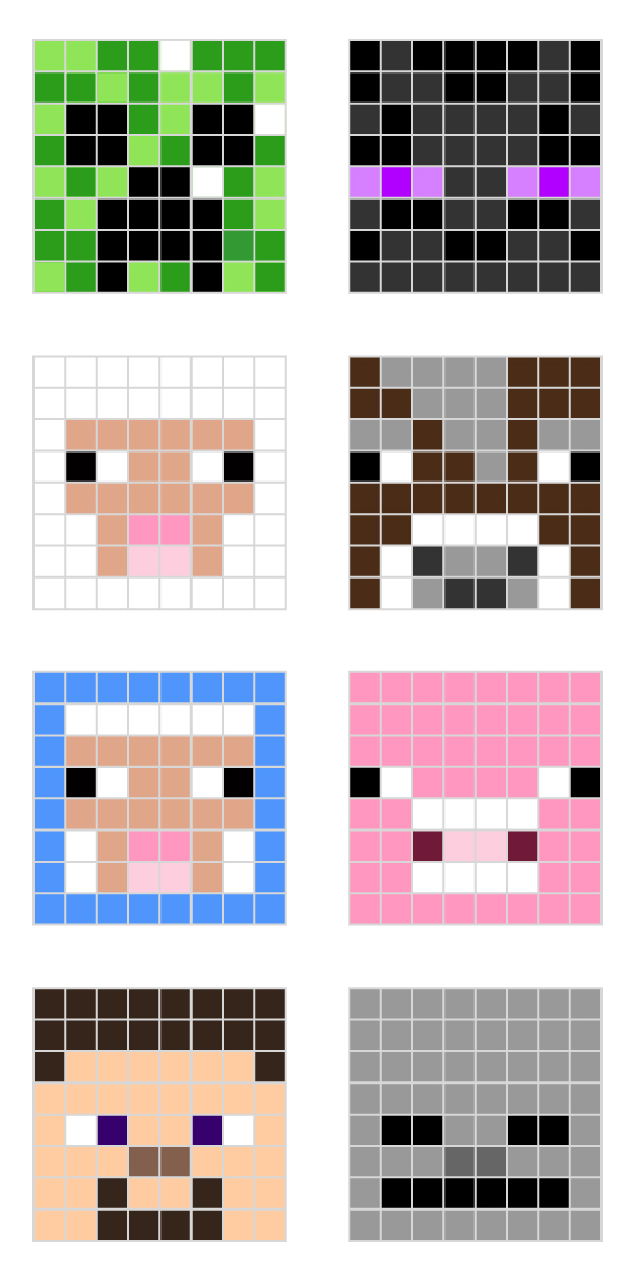 pixel art minecraft