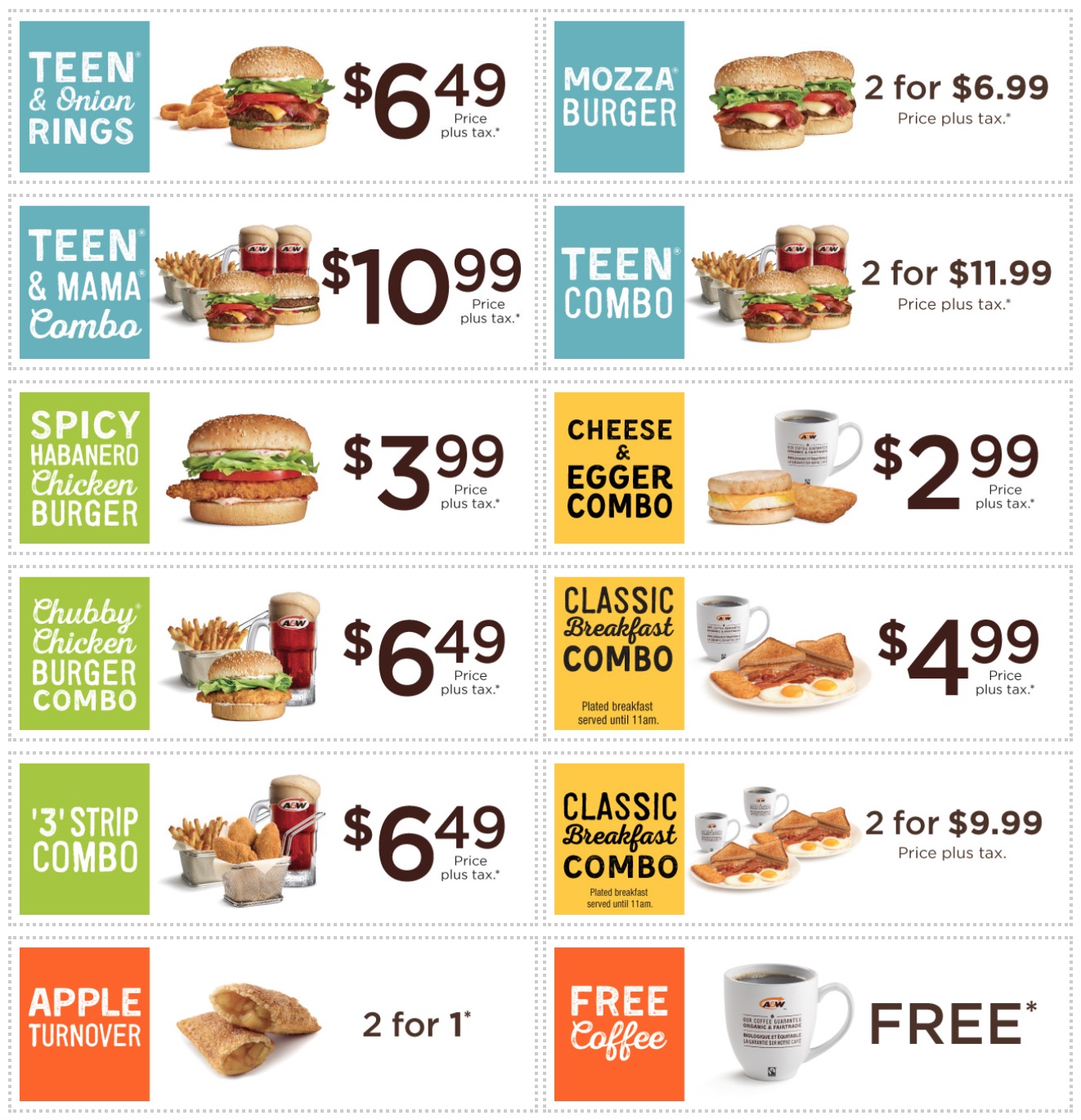 a&w coupons winnipeg