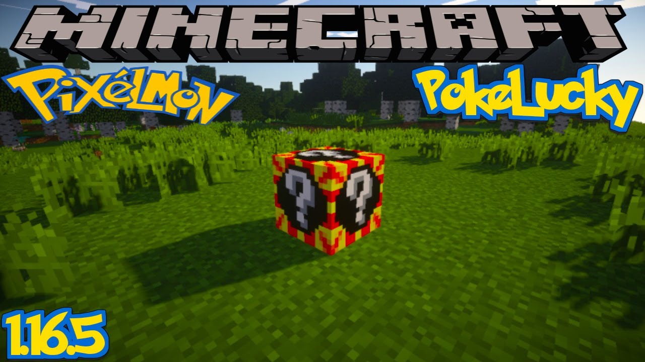 minecraft pixelmon lucky block mod