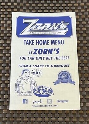 zorns bethpage menu