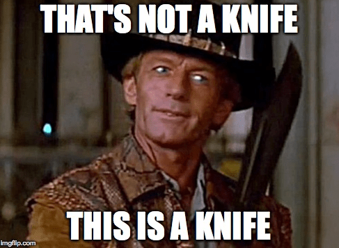 thats not a knife meme