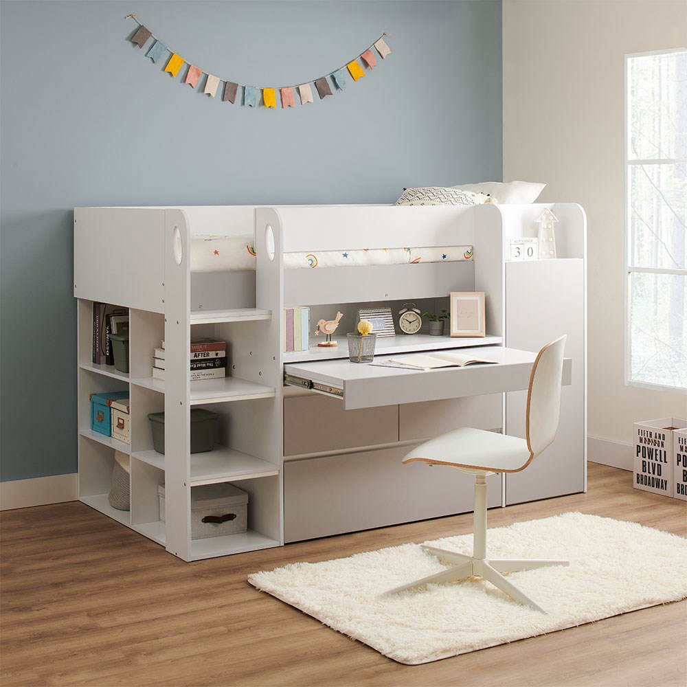 cabin bed with pull out desk