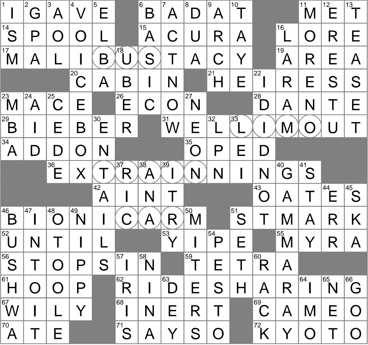 motionless crossword clue