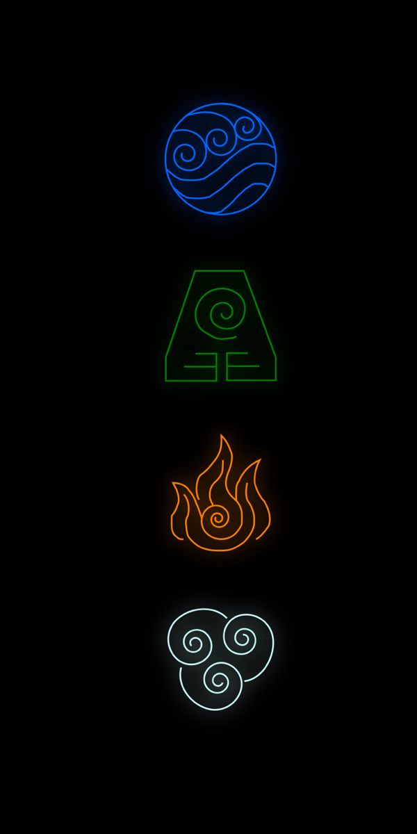 avatar the last airbender symbols wallpaper