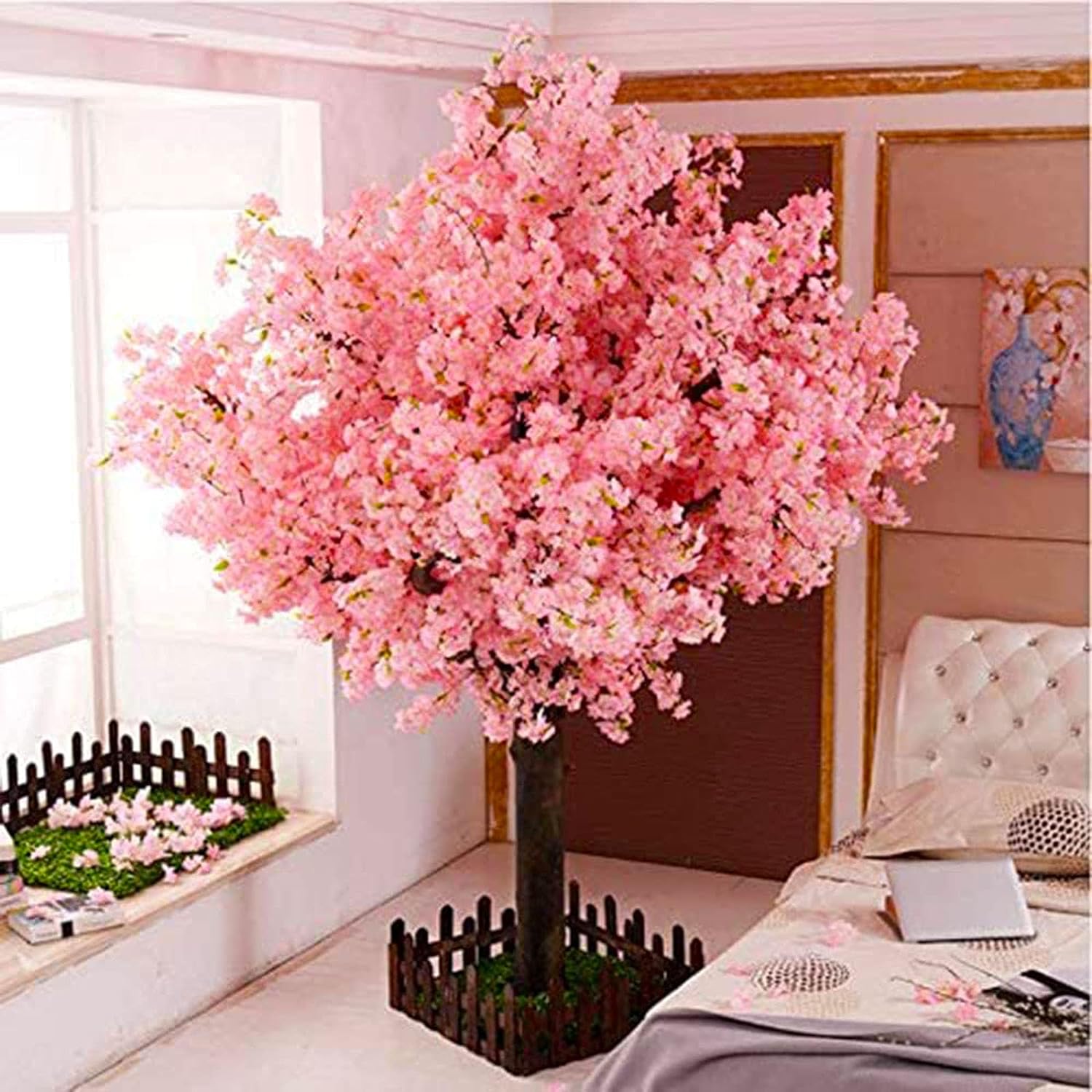 artificial cherry blossom trees