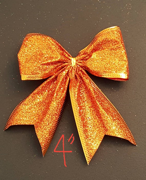 orange christmas bows