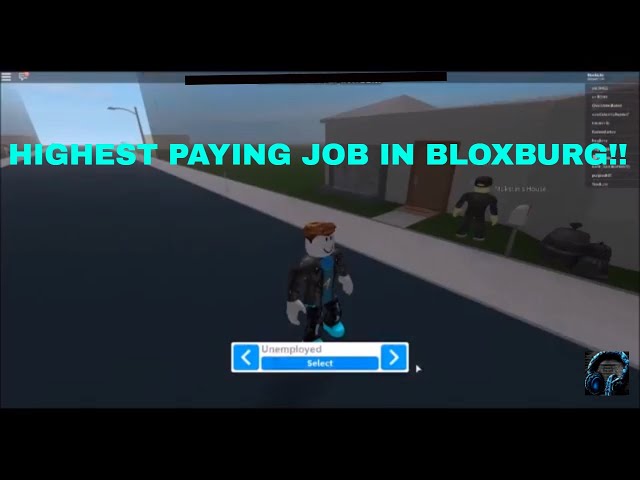 best paying jobs bloxburg