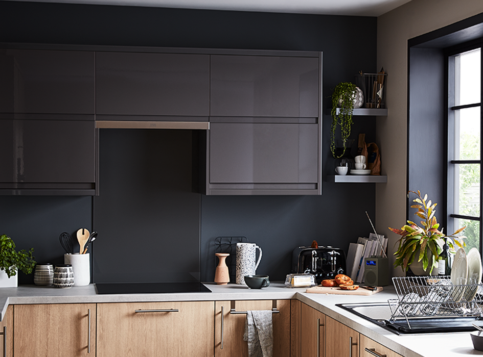 grey b&q kitchens