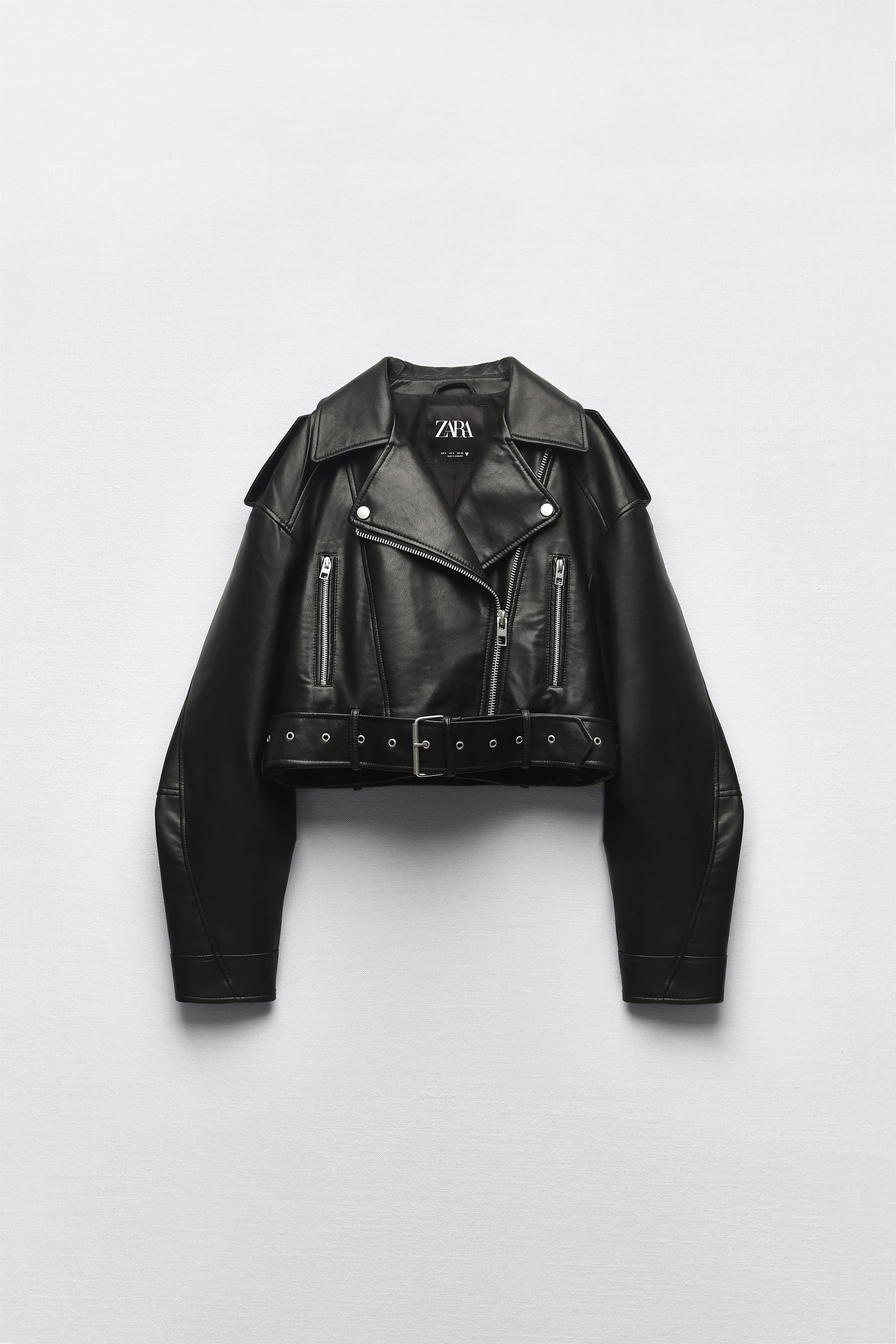 zara leather jacket