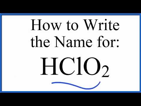 hclo2 name