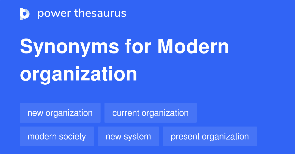 synonyms of organization