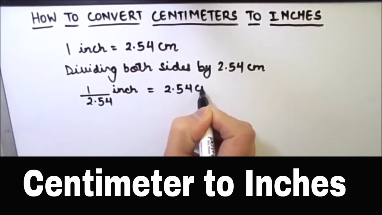 convert cm to inches