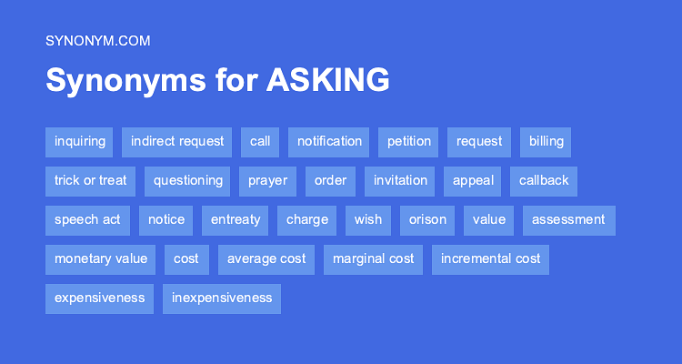 to ask synonym