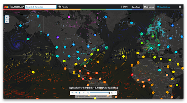 intellicast weather map