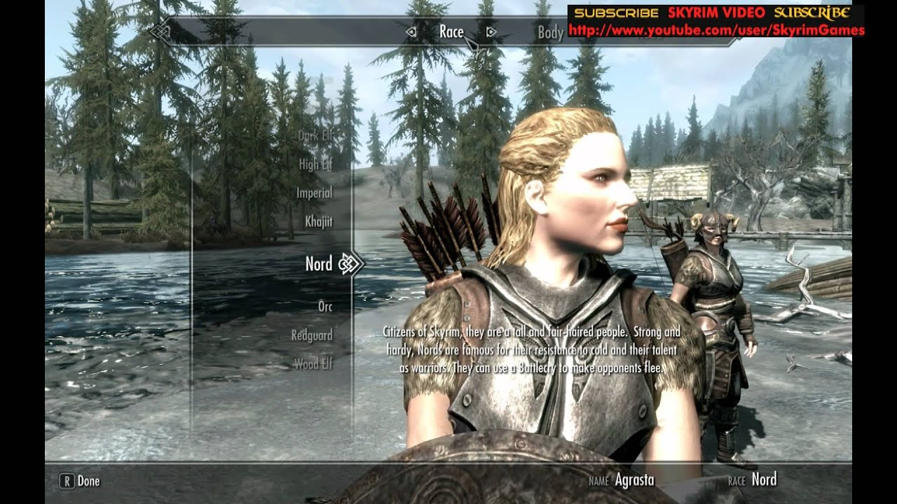 how to edit character in skyrim