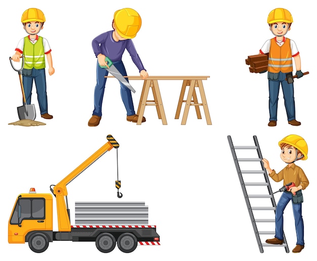 construction crew clipart