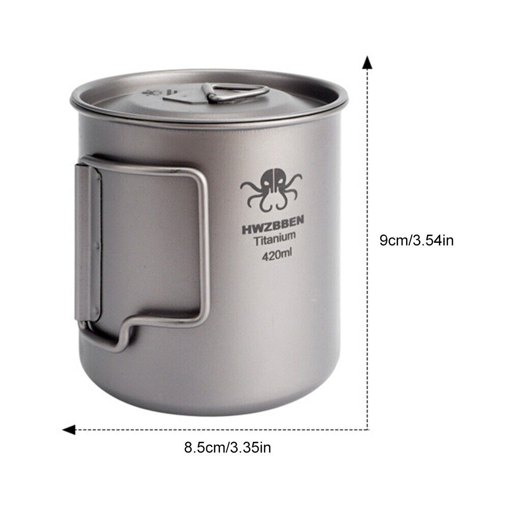 titanium camping pot
