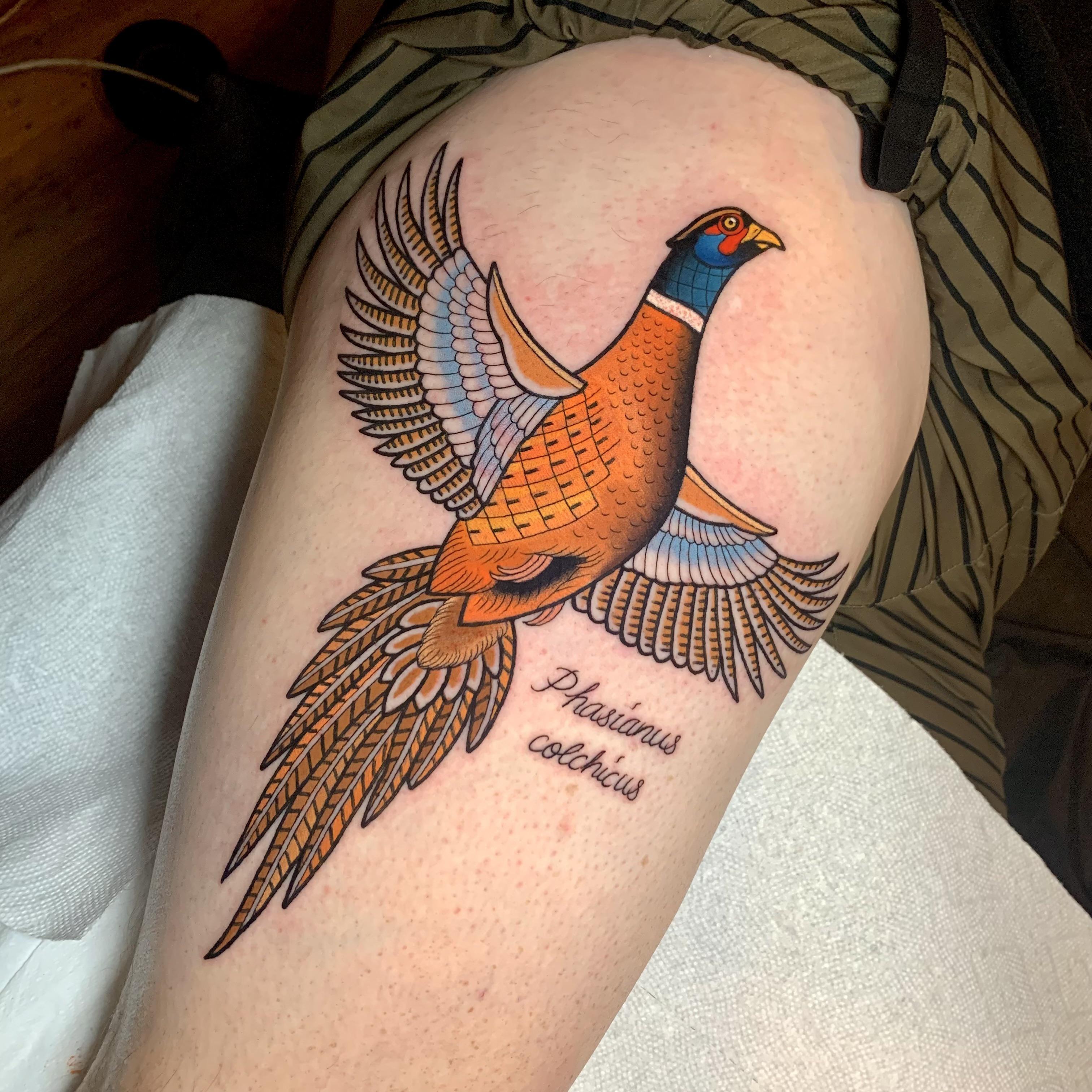 pheasant tattoo