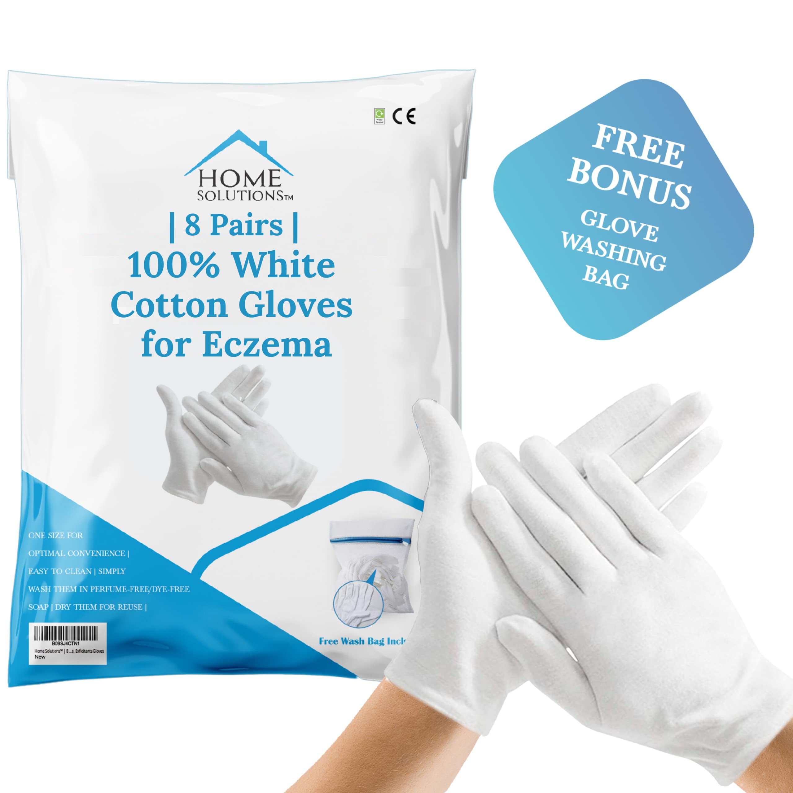 white cotton gloves eczema