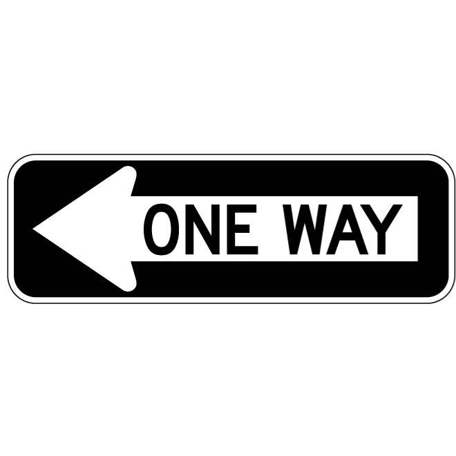 que significa la señal one way