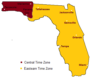 florida time zones