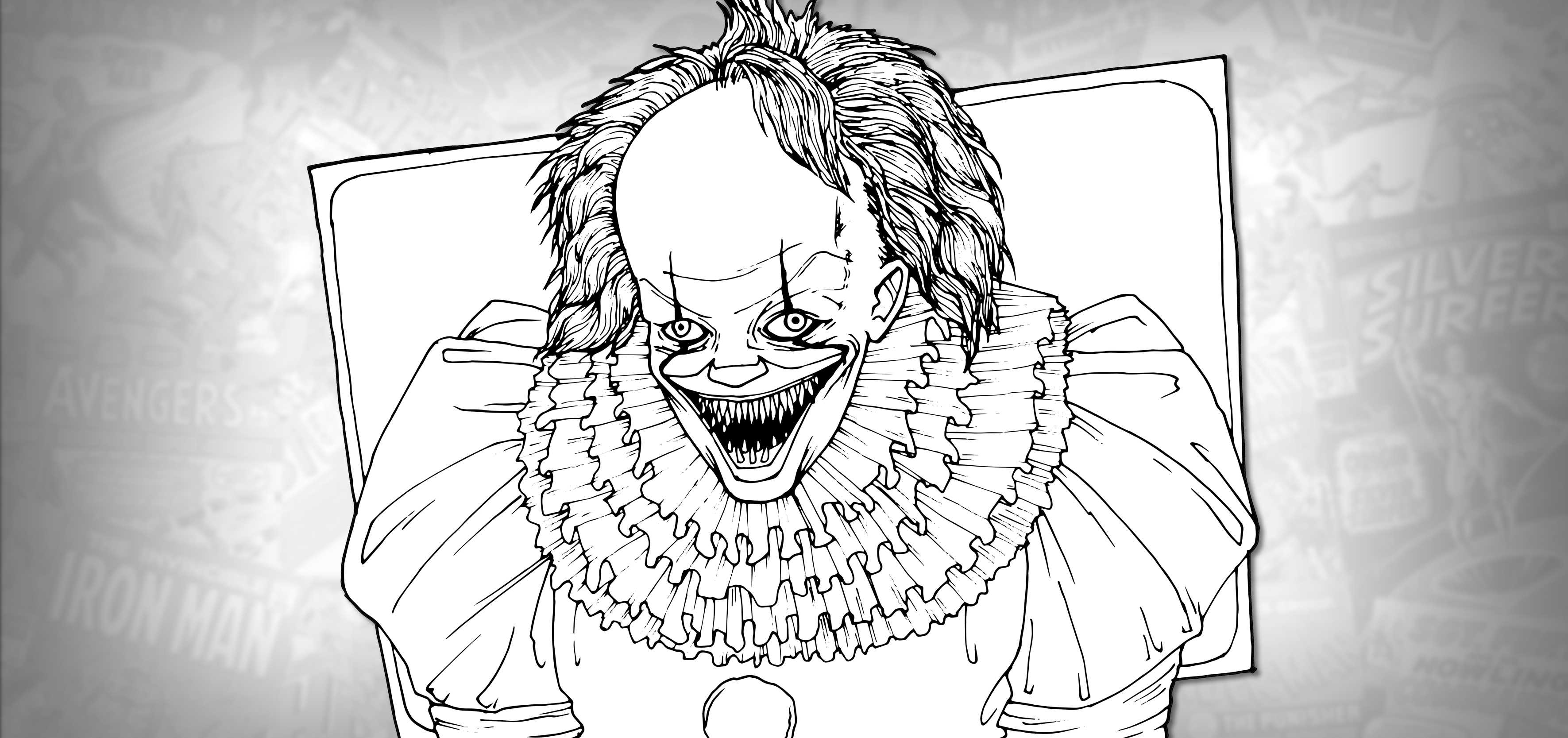 how to draw a pennywise
