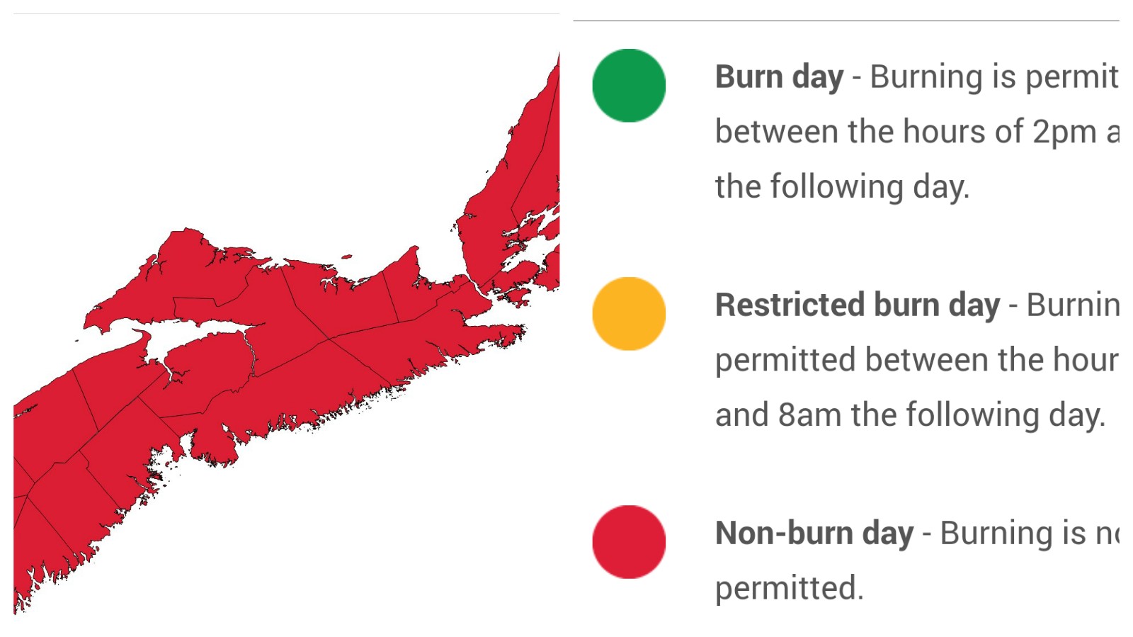 fire ban in halifax