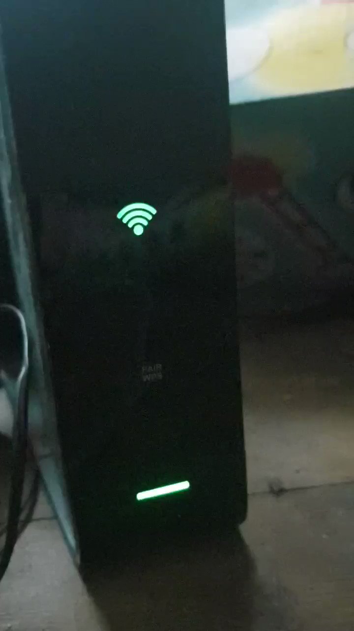 virgin router green light