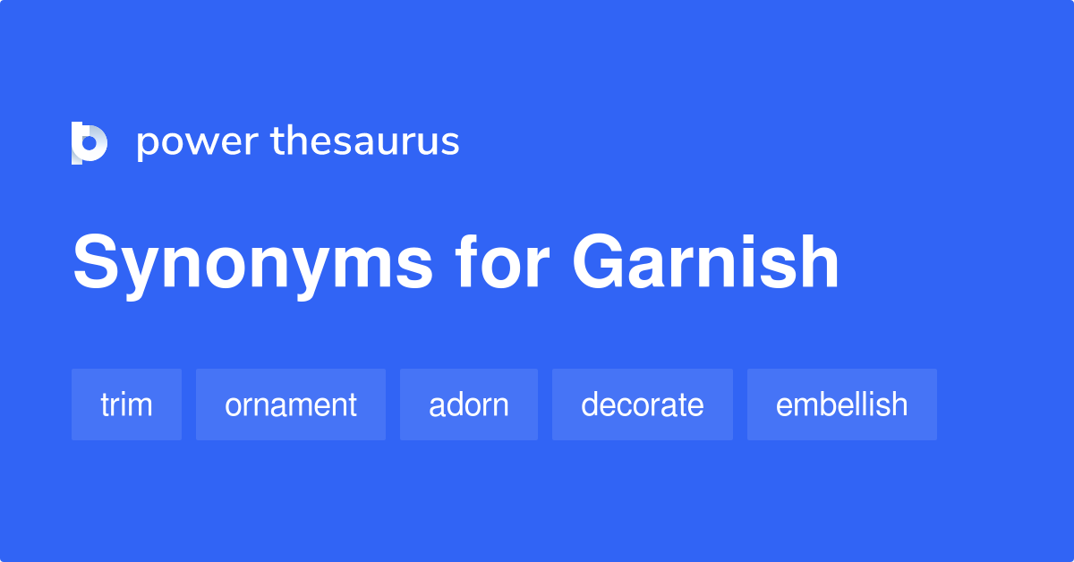 synonyms of garnish