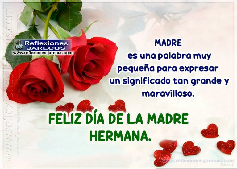 feliz dia de la madre hermana mayor